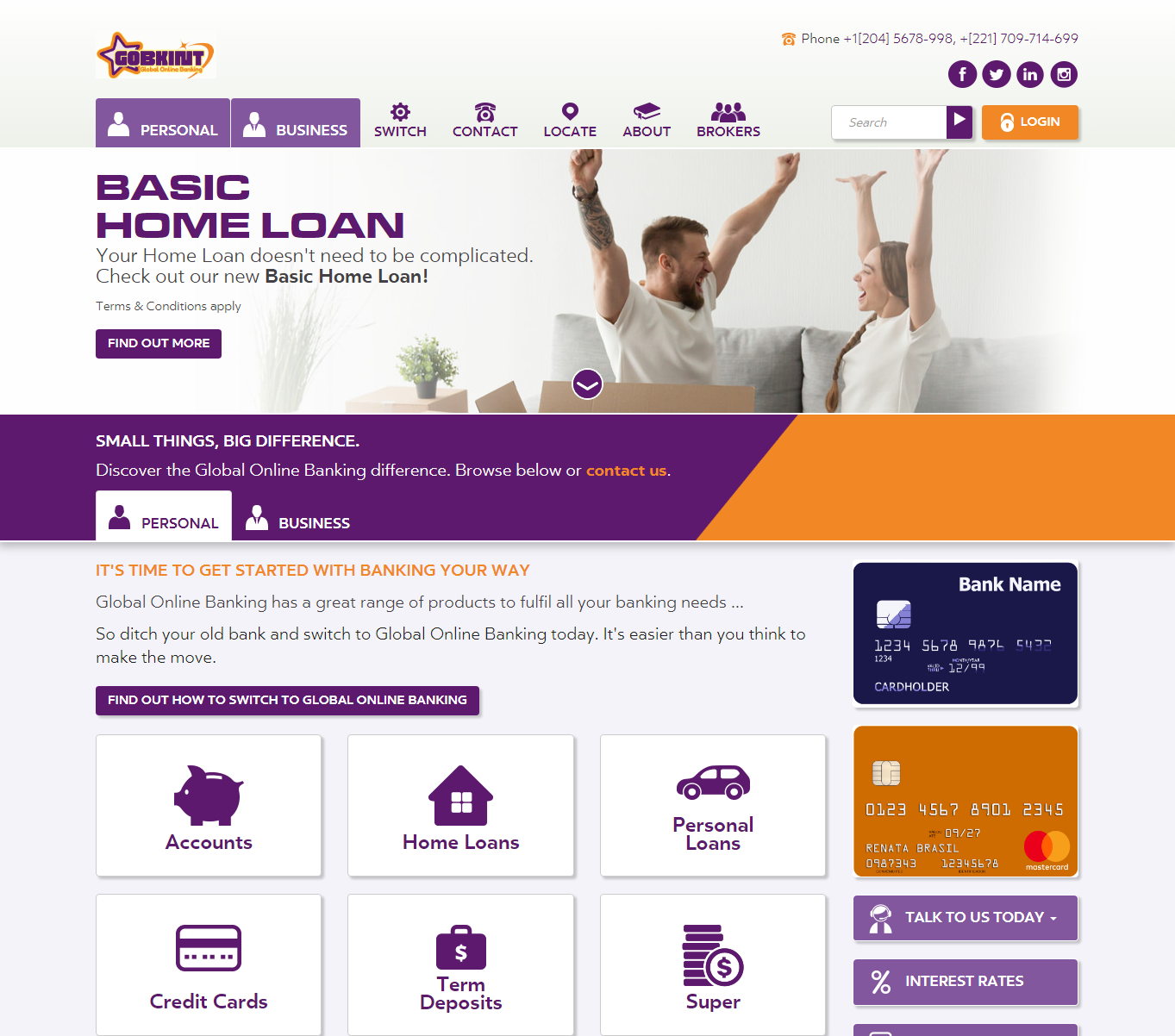 Personal Banking _ Home Loans _ Business Banking _ Global Online Banking